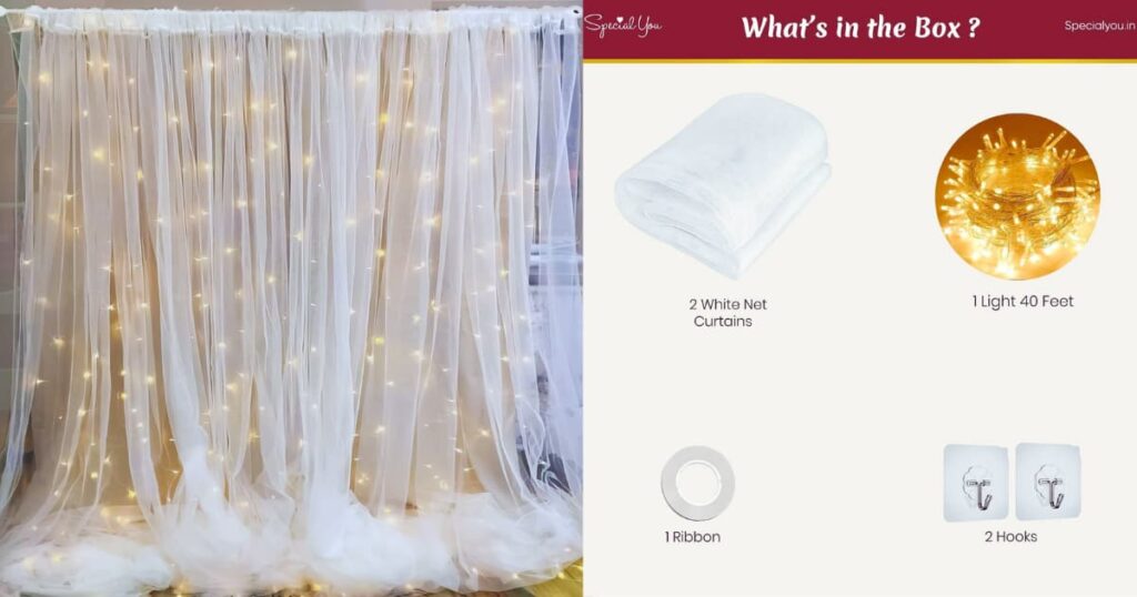 White Net Curtain